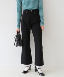 LE DENIM フレアパンツ【洗濯機使用可能】◆