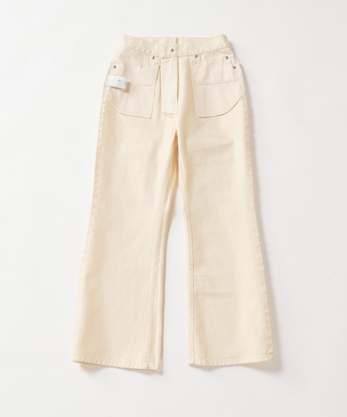 SLOBE IENA（スローブイエナ）の「LE DENIM フレアパンツ【洗濯機使用可能】◆（デニムパンツ・レディース・ブラック/グレー/ナチュラル・36/40/38）」の5枚目の写真