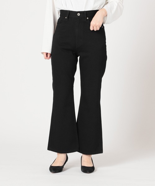 SLOBE IENA（スローブイエナ）の「LE DENIM フレアパンツ【洗濯機使用可能】◆（デニムパンツ・レディース・ブラック/グレー/ナチュラル・36/40/38）」の7枚目の写真