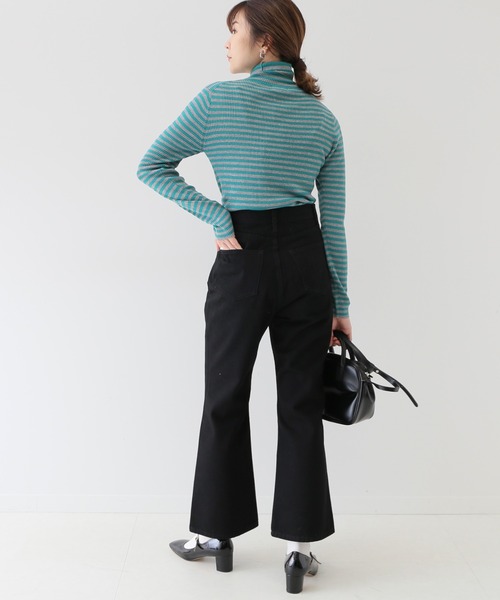 SLOBE IENA（スローブイエナ）の「LE DENIM フレアパンツ【洗濯機使用可能】◆（デニムパンツ・レディース・ブラック/グレー/ナチュラル・36/40/38）」の13枚目の写真