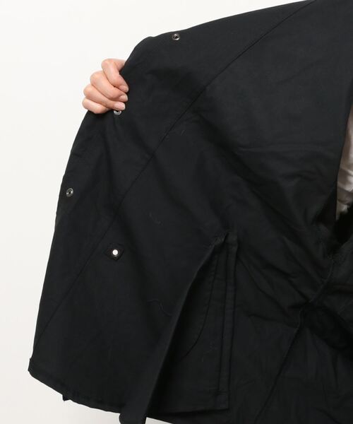 77circa（ナナナナサーカ）の「77circa / ナナナナサーカ：【レディース】circa make rayered military coat：cc21aw-45[DEA]（ミリタリージャケット・レディース・ブラック/オリーブ・FREE）」の3枚目の写真