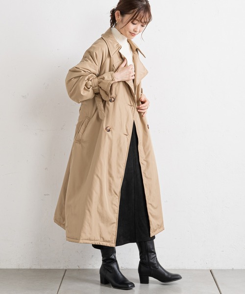 新品未使用　fosie♡トレンチコート Fano Studios】Lapel back slit trench coat FQ21W064-ファッション