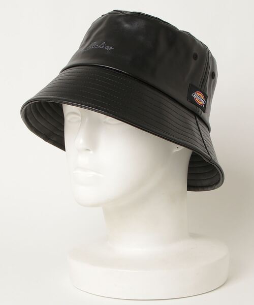Dickies（ディッキーズ）の「DICKIES/ディッキーズ/PU Bucket HAT/バケットハット14854300（ハット・メンズ・アイボリー/ブラック・FREE）」の5枚目の写真