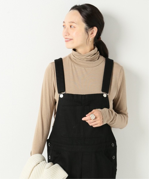 IENA(イエナ)の「【MIJEONG PARK/ミジョン・パーク】ROLL NECK JERSEYカットソー(Tシャツ/カットソー・レディース・チャコールグレー/ブラック/グレー/ライトグリーン/アイボリー/ラベンダー・FREE)」の4枚目の写真