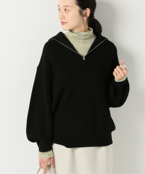 IENA(イエナ)の「【MIJEONG PARK/ミジョン・パーク】ROLL NECK JERSEYカットソー(Tシャツ/カットソー・レディース・チャコールグレー/ブラック/グレー/ライトグリーン/アイボリー/ラベンダー・FREE)」の5枚目の写真