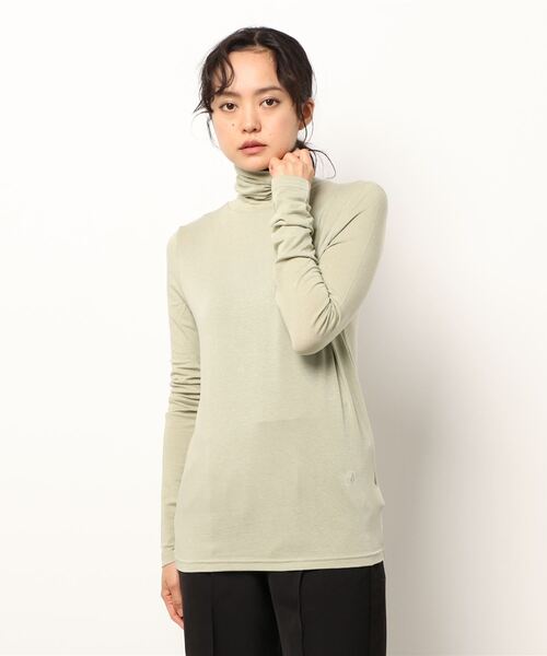 IENA(イエナ)の「【MIJEONG PARK/ミジョン・パーク】ROLL NECK JERSEYカットソー(Tシャツ/カットソー・レディース・チャコールグレー/ブラック/グレー/ライトグリーン/アイボリー/ラベンダー・FREE)」の18枚目の写真