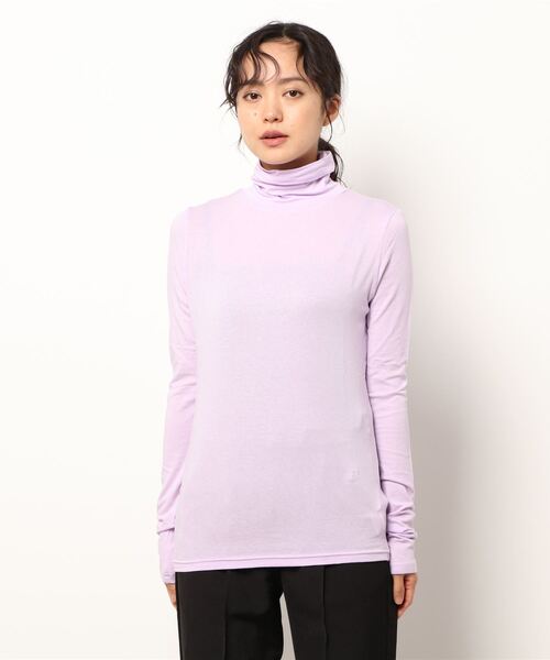 IENA(イエナ)の「【MIJEONG PARK/ミジョン・パーク】ROLL NECK JERSEYカットソー(Tシャツ/カットソー・レディース・チャコールグレー/ブラック/グレー/ライトグリーン/アイボリー/ラベンダー・FREE)」の14枚目の写真
