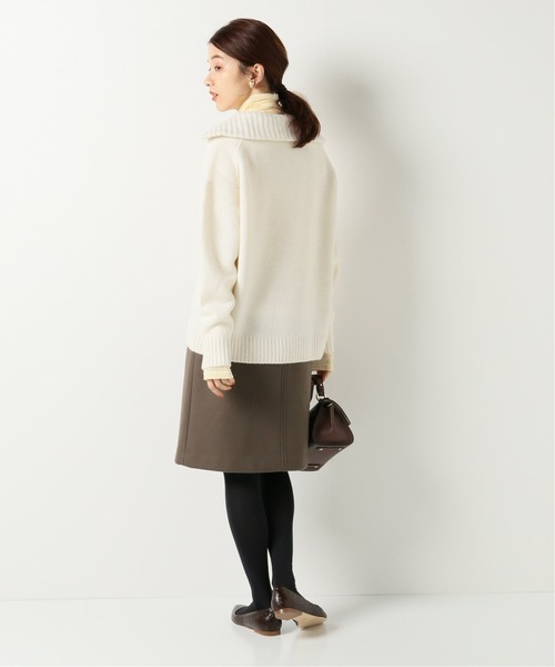 IENA(イエナ)の「【MIJEONG PARK/ミジョン・パーク】ROLL NECK JERSEYカットソー(Tシャツ/カットソー・レディース・チャコールグレー/ブラック/グレー/ライトグリーン/アイボリー/ラベンダー・FREE)」の17枚目の写真