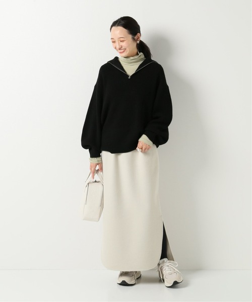 IENA(イエナ)の「【MIJEONG PARK/ミジョン・パーク】ROLL NECK JERSEYカットソー(Tシャツ/カットソー・レディース・チャコールグレー/ブラック/グレー/ライトグリーン/アイボリー/ラベンダー・FREE)」の13枚目の写真