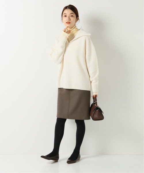 IENA(イエナ)の「【MIJEONG PARK/ミジョン・パーク】ROLL NECK JERSEYカットソー(Tシャツ/カットソー・レディース・チャコールグレー/ブラック/グレー/ライトグリーン/アイボリー/ラベンダー・FREE)」の15枚目の写真