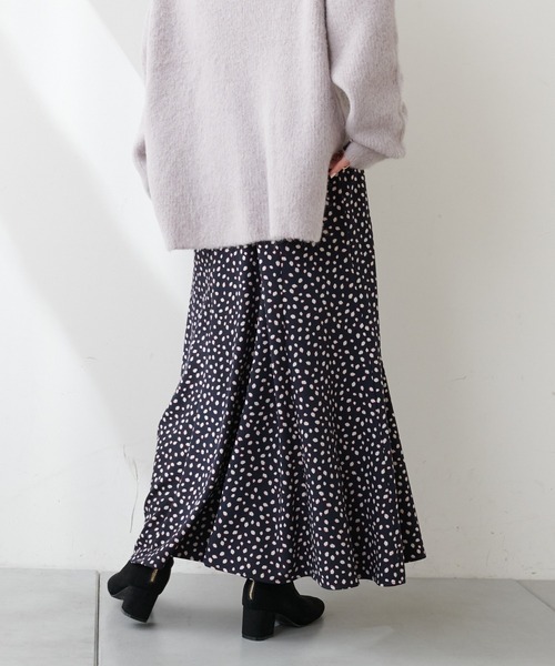 COLLAGE GALLARDAGALANTE（コラージュガリャルダガランテ）の「いつだって可憐なドットレオパードマーメイドスカート（スカート・レディース・ネイビー/モカ・FREE）」の16枚目の写真