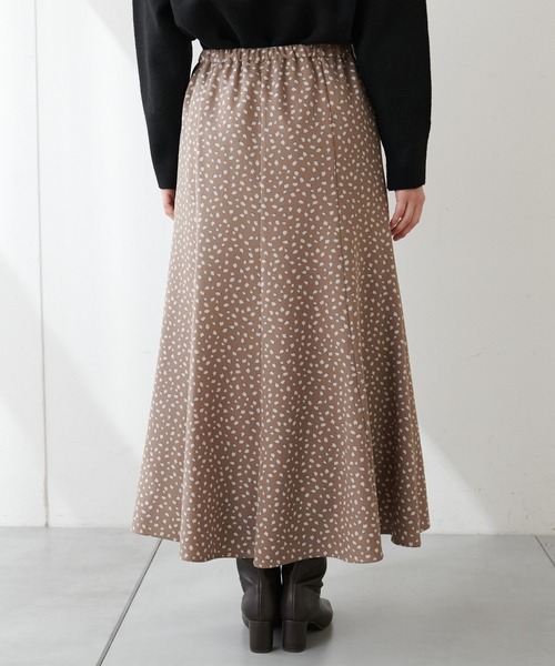 COLLAGE GALLARDAGALANTE（コラージュガリャルダガランテ）の「いつだって可憐なドットレオパードマーメイドスカート（スカート・レディース・ネイビー/モカ・FREE）」の5枚目の写真