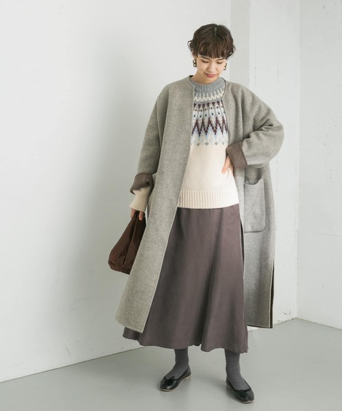 URBAN RESEARCH（アーバンリサーチ）の「フェアアイルニット（ニット/セーター・レディース・グレー系その他/ベージュ系その他・FREE）」の12枚目の写真