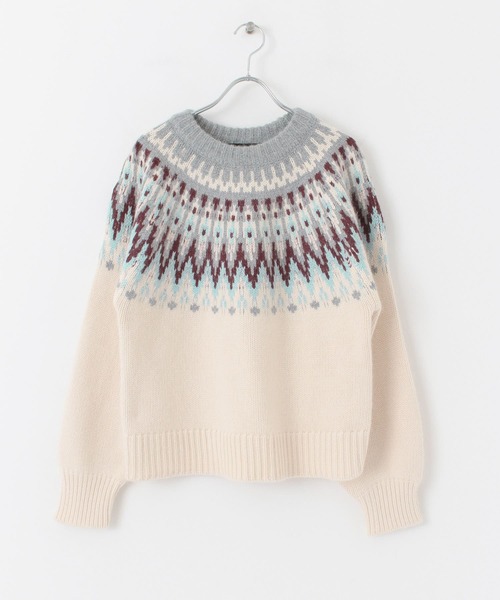 URBAN RESEARCH（アーバンリサーチ）の「フェアアイルニット（ニット/セーター・レディース・グレー系その他/ベージュ系その他・FREE）」の19枚目の写真