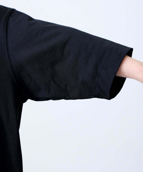 MILKFED.（ミルクフェド）の「BACK TAPE LOGO POCKET S/S TEE（Tシャツ/カットソー・レディース・ベージュ/ホワイト/ライトパープル/ブラック・ONE SIZE）」の15枚目の写真