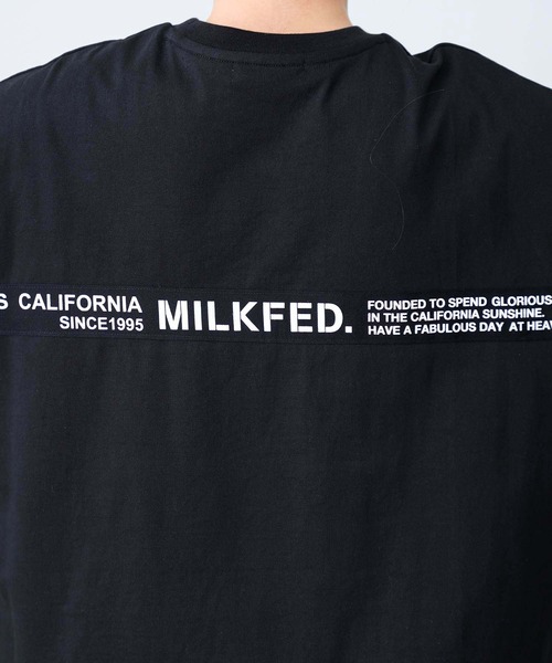 MILKFED.（ミルクフェド）の「BACK TAPE LOGO POCKET S/S TEE（Tシャツ/カットソー・レディース・ベージュ/ホワイト/ライトパープル/ブラック・ONE SIZE）」の19枚目の写真