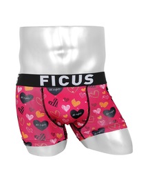 FICUS（フィークス）の「FICUS フィークス ボクサーパンツ メンズ アンダーウェア 下着 ハート ドット（ボクサーパンツ）」