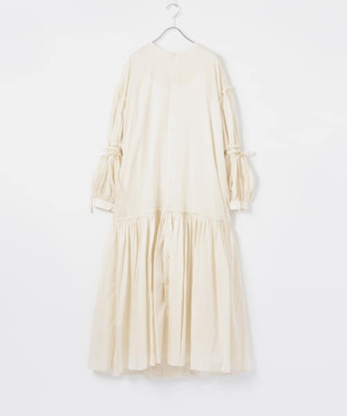 iI（アイ）の「iI　gather onepiece（ワンピース・レディース・ブラック/オフホワイト/オレンジ・ONE）」の20枚目の写真