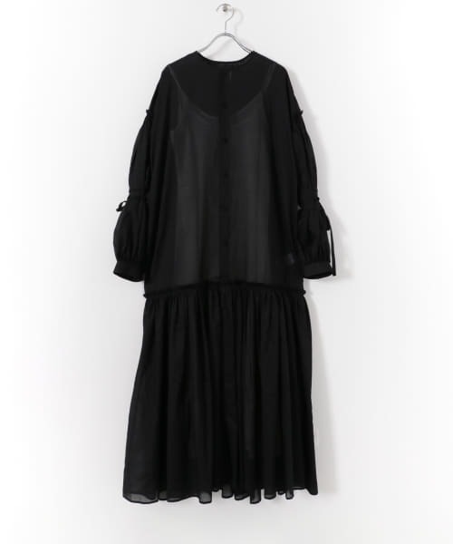 iI（アイ）の「iI　gather onepiece（ワンピース・レディース・ブラック/オフホワイト/オレンジ・ONE）」の10枚目の写真