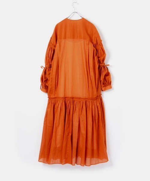 iI（アイ）の「iI　gather onepiece（ワンピース・レディース・ブラック/オフホワイト/オレンジ・ONE）」の7枚目の写真