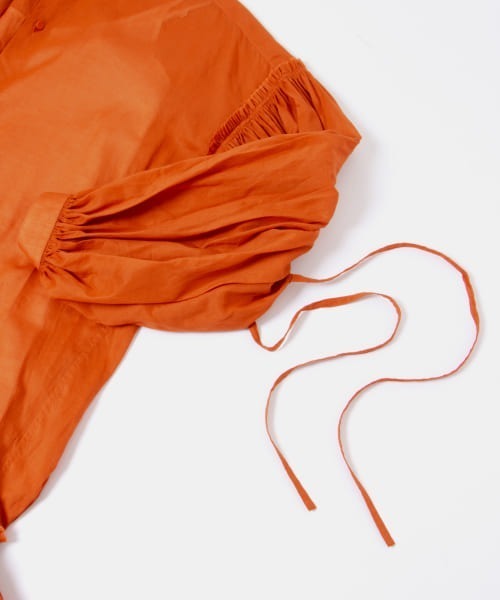 iI（アイ）の「iI　gather onepiece（ワンピース・レディース・ブラック/オフホワイト/オレンジ・ONE）」の12枚目の写真