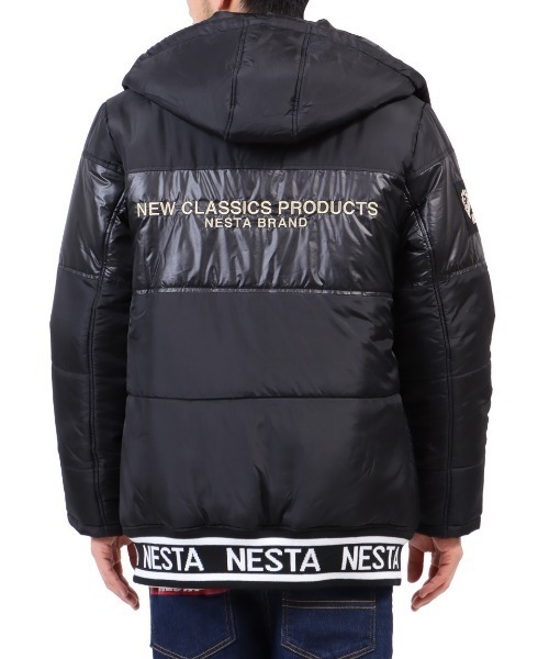 NESTA BRAND(ネスタブランド)の「撥水リブロゴフェイクダウンJKT(ダウンジャケット/コート・メンズ・ベージュ/ブラック・L/XL/XXL/M)」の11枚目の写真
