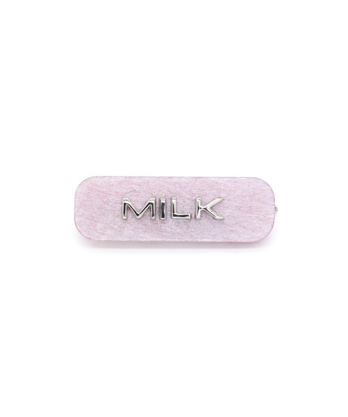 新品未使用 MILK アクリルロゴバレッタ MILK（ミルク）の「アクリルロゴバレッタ（バレッタ/ヘア