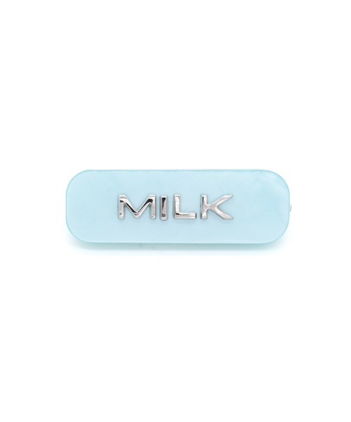 新品未使用 MILK アクリルロゴバレッタ MILK（ミルク）の「アクリルロゴバレッタ（バレッタ/ヘア