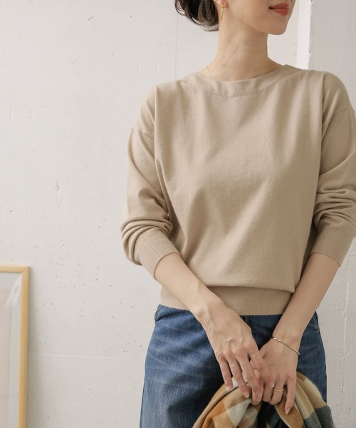 URBAN RESEARCH DOORS(アーバンリサーチドアーズ)の「ハイゲージコンパクトニット(ニット/セーター・レディース・ブラック/グリーン/マスタード/グレー系その他・ONE)」の3枚目の写真