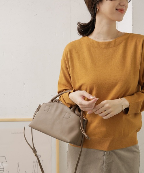 URBAN RESEARCH DOORS(アーバンリサーチドアーズ)の「ハイゲージコンパクトニット(ニット/セーター・レディース・ブラック/グリーン/マスタード/グレー系その他・ONE)」の7枚目の写真