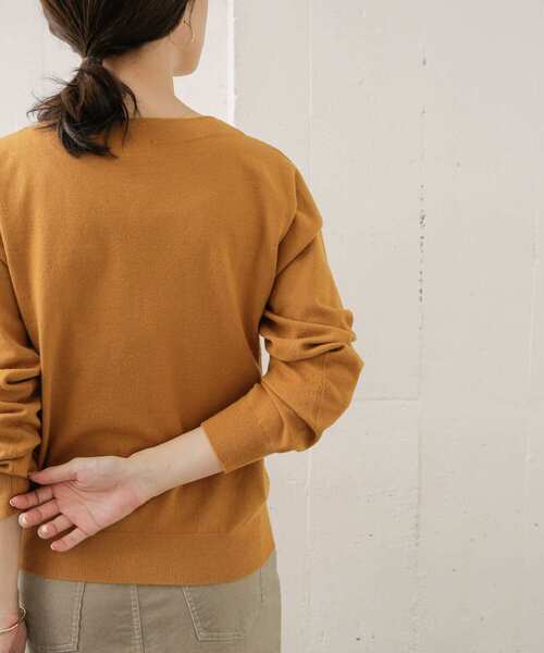 URBAN RESEARCH DOORS(アーバンリサーチドアーズ)の「ハイゲージコンパクトニット(ニット/セーター・レディース・ブラック/グリーン/マスタード/グレー系その他・ONE)」の9枚目の写真