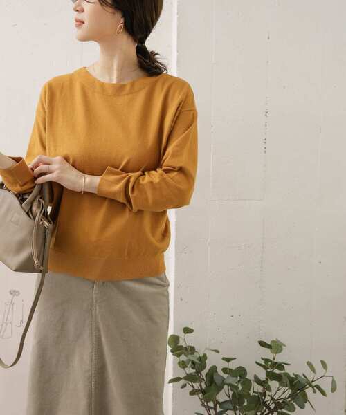 URBAN RESEARCH DOORS(アーバンリサーチドアーズ)の「ハイゲージコンパクトニット(ニット/セーター・レディース・ブラック/グリーン/マスタード/グレー系その他・ONE)」の11枚目の写真