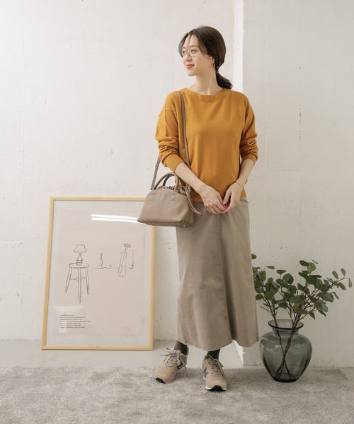 URBAN RESEARCH DOORS(アーバンリサーチドアーズ)の「ハイゲージコンパクトニット(ニット/セーター・レディース・ブラック/グリーン/マスタード/グレー系その他・ONE)」の14枚目の写真