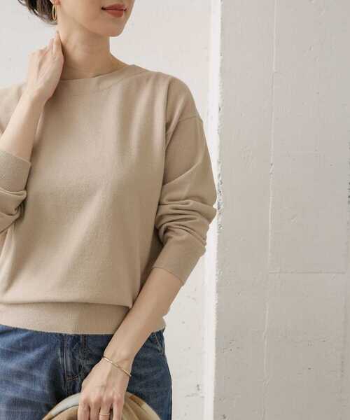 URBAN RESEARCH DOORS(アーバンリサーチドアーズ)の「ハイゲージコンパクトニット(ニット/セーター・レディース・ブラック/グリーン/マスタード/グレー系その他・ONE)」の16枚目の写真