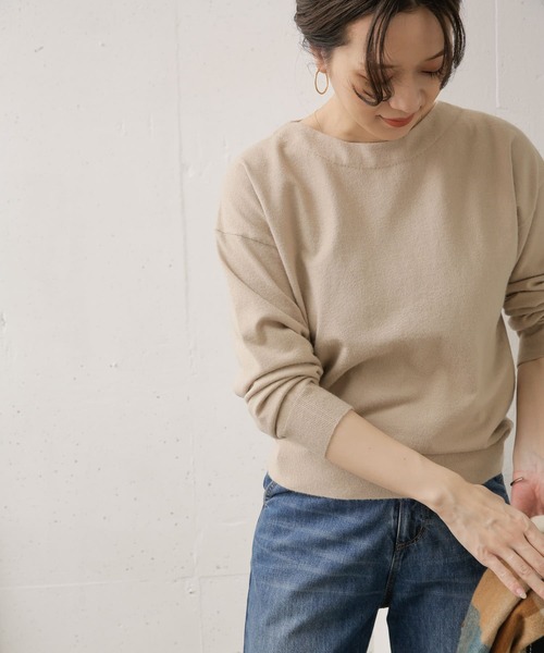 URBAN RESEARCH DOORS(アーバンリサーチドアーズ)の「ハイゲージコンパクトニット(ニット/セーター・レディース・ブラック/グリーン/マスタード/グレー系その他・ONE)」の17枚目の写真