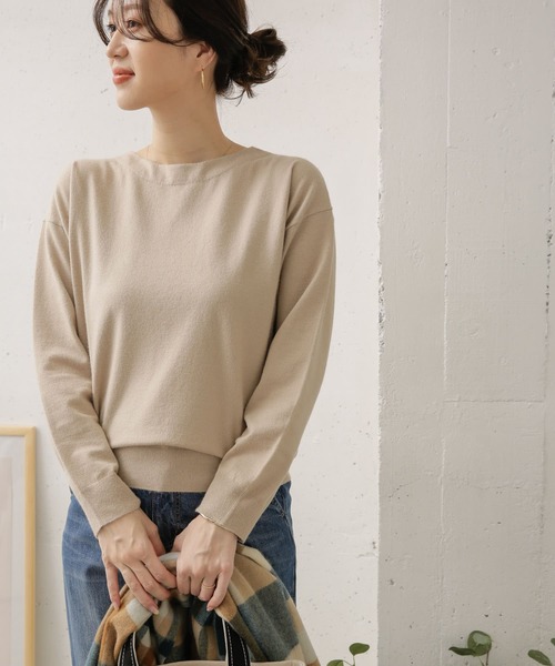 URBAN RESEARCH DOORS(アーバンリサーチドアーズ)の「ハイゲージコンパクトニット(ニット/セーター・レディース・ブラック/グリーン/マスタード/グレー系その他・ONE)」の18枚目の写真