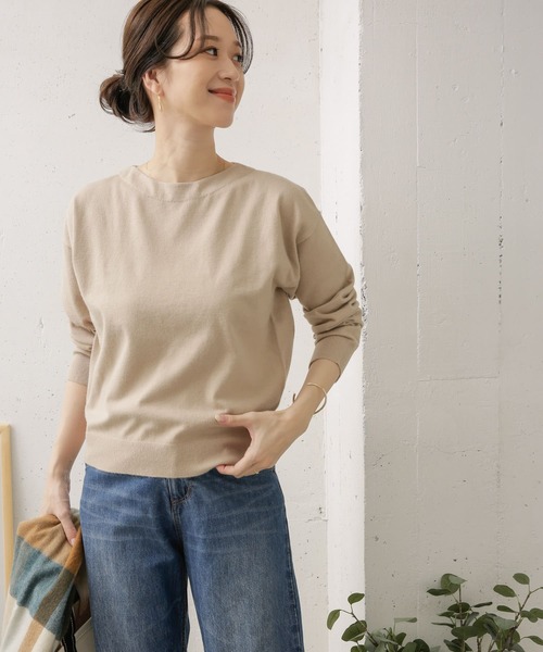 URBAN RESEARCH DOORS(アーバンリサーチドアーズ)の「ハイゲージコンパクトニット(ニット/セーター・レディース・ブラック/グリーン/マスタード/グレー系その他・ONE)」の19枚目の写真