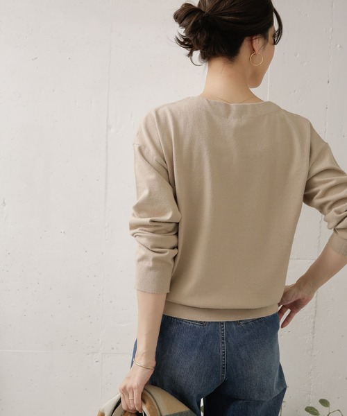 URBAN RESEARCH DOORS(アーバンリサーチドアーズ)の「ハイゲージコンパクトニット(ニット/セーター・レディース・ブラック/グリーン/マスタード/グレー系その他・ONE)」の22枚目の写真