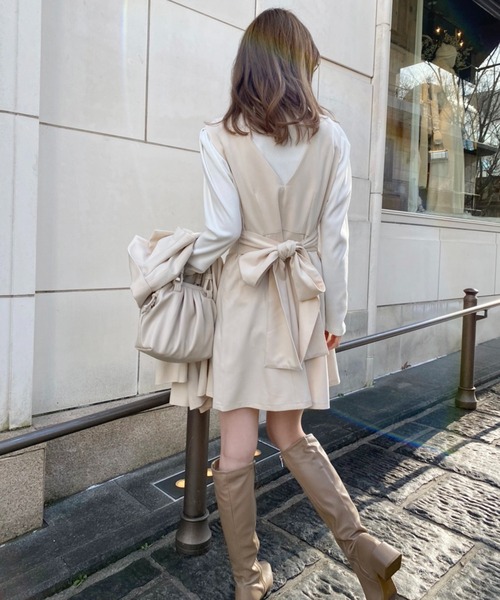 リブハイネックトップス（Tシャツ/カットソー）｜one after another