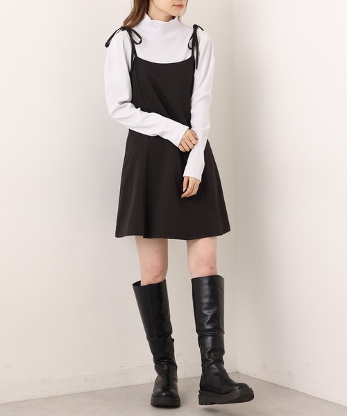 リブハイネックトップス（Tシャツ/カットソー）｜one after another