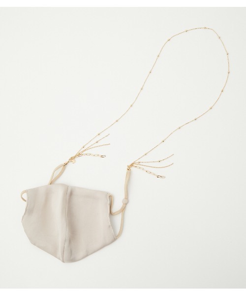 crie conforto（クリーコンフォルト）の「ドットボールマスクチェーン（マスク・レディース・ゴールド/シルバー・FREE）」の6枚目の写真