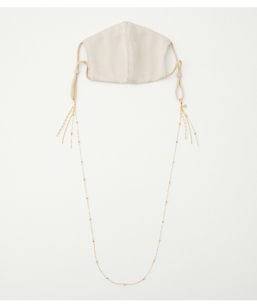 crie conforto（クリーコンフォルト）の「ドットボールマスクチェーン（マスク・レディース・ゴールド/シルバー・FREE）」の5枚目の写真