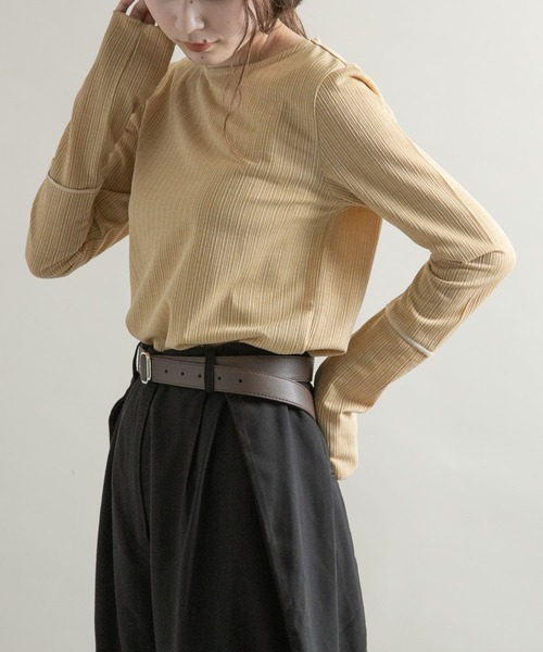 SMELLY（スメリー）の「スクエアバックルベルト（ベルト・レディース・ブラック/ブラウン/カーキ・-）」の22枚目の写真