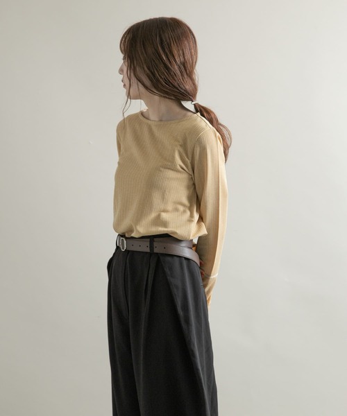 SMELLY（スメリー）の「スクエアバックルベルト（ベルト・レディース・ブラック/ブラウン/カーキ・-）」の18枚目の写真