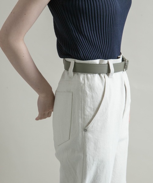 SMELLY（スメリー）の「スクエアバックルベルト（ベルト・レディース・ブラック/ブラウン/カーキ・-）」の15枚目の写真