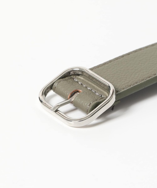 SMELLY（スメリー）の「スクエアバックルベルト（ベルト・レディース・ブラック/ブラウン/カーキ・-）」の6枚目の写真