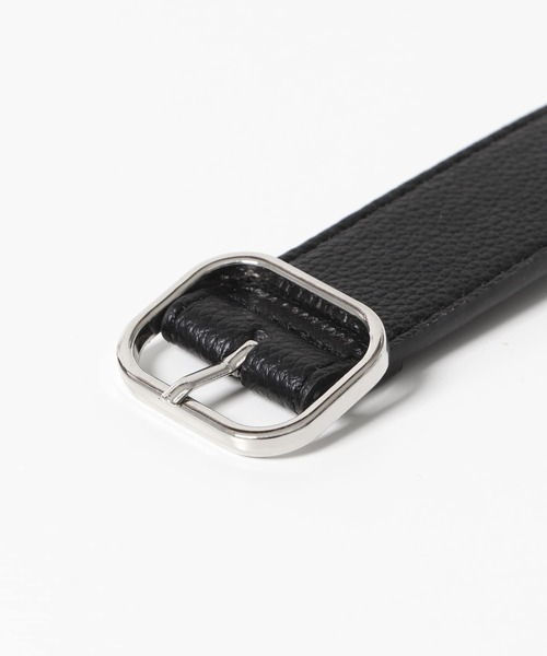 SMELLY（スメリー）の「スクエアバックルベルト（ベルト・レディース・ブラック/ブラウン/カーキ・-）」の5枚目の写真