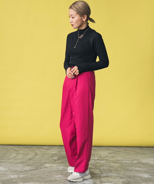 bohmal（ボマール）の「シアーネットメロータートル（Tシャツ/カットソー・レディース・ブラック/オフホワイト/パープル/ブルー・MEDIUM/FREE）」の5枚目の写真