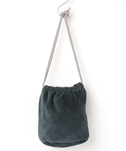 SEVEN BY SEVEN（セブンバイセブン）の「SEVEN BY SEVEN/セブン バイ セブン/@SUEDE LEATHER DRAWSTRING BAG SMALL/スエードレザードローストリングバッグ スモール（トートバッグ・メンズ・ピンク/グリーン・FREE）」の2枚目の写真