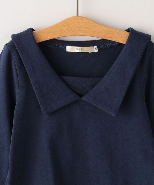 SHIPS（シップス）の「SHIPS KIDS:セーラー ワンピース(80～90cm)（ワンピース・キッズ・ベージュ/ネイビー・90/80）」の4枚目の写真